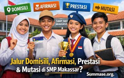 Perbedaan Jalur Domisili, Afirmasi, Prestasi, dan Mutasi di SMP Makassar