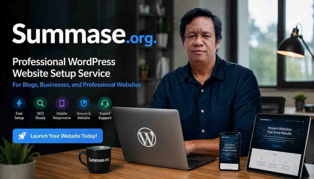 WordPress Website Setup Service by Summase.org