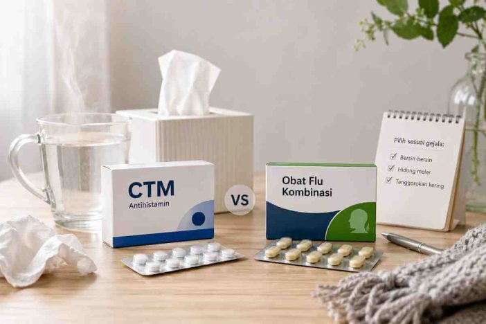 CTM atau Stop Cold untuk pilek berdasarkan gejala