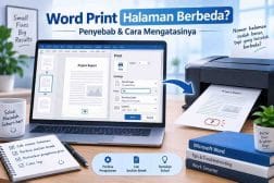 Cara mengatasi Word print halaman berbeda dari nomor halaman yang dipilih