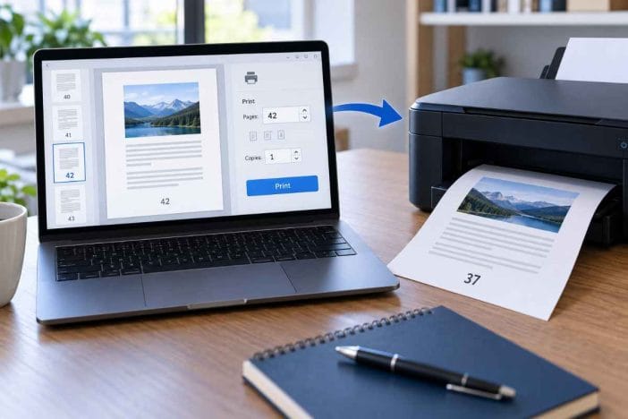 Word prints wrong page in Microsoft Word print settings